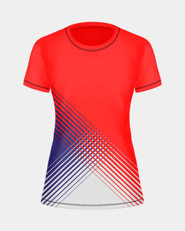 Ladies Crew Neck T-shirt Custom Design